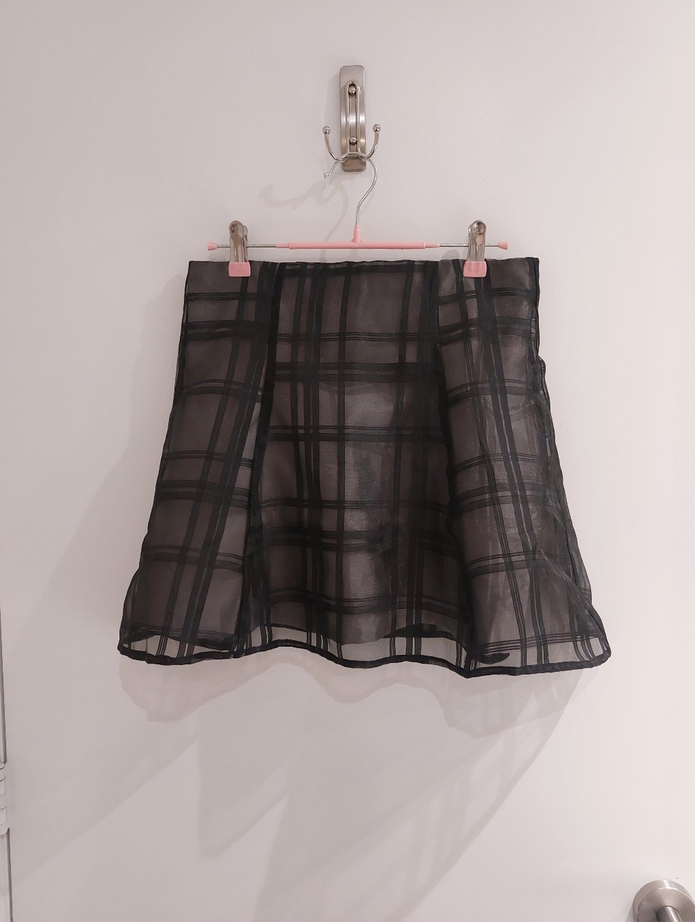 GRL | Checkered Flare Mini Skirt